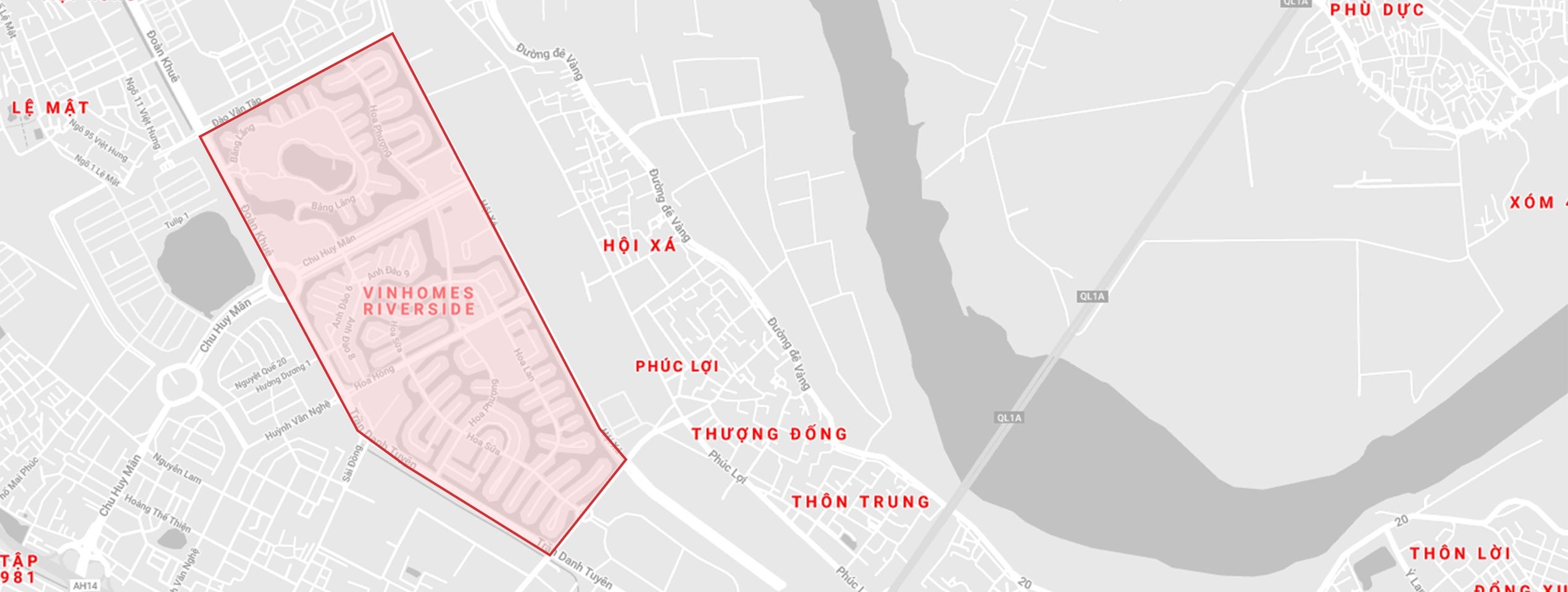 Bản đồ trụ sở Vingroup